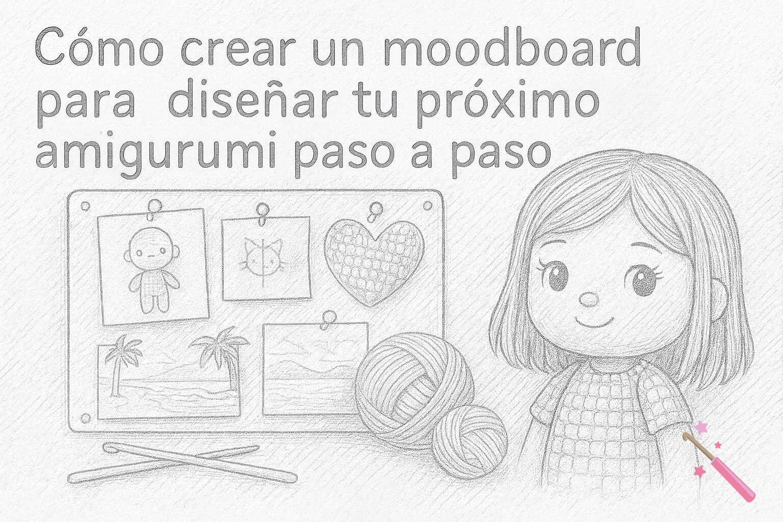 Cómo crear un moodboard para diseñar tu próximo amigurumi paso a paso