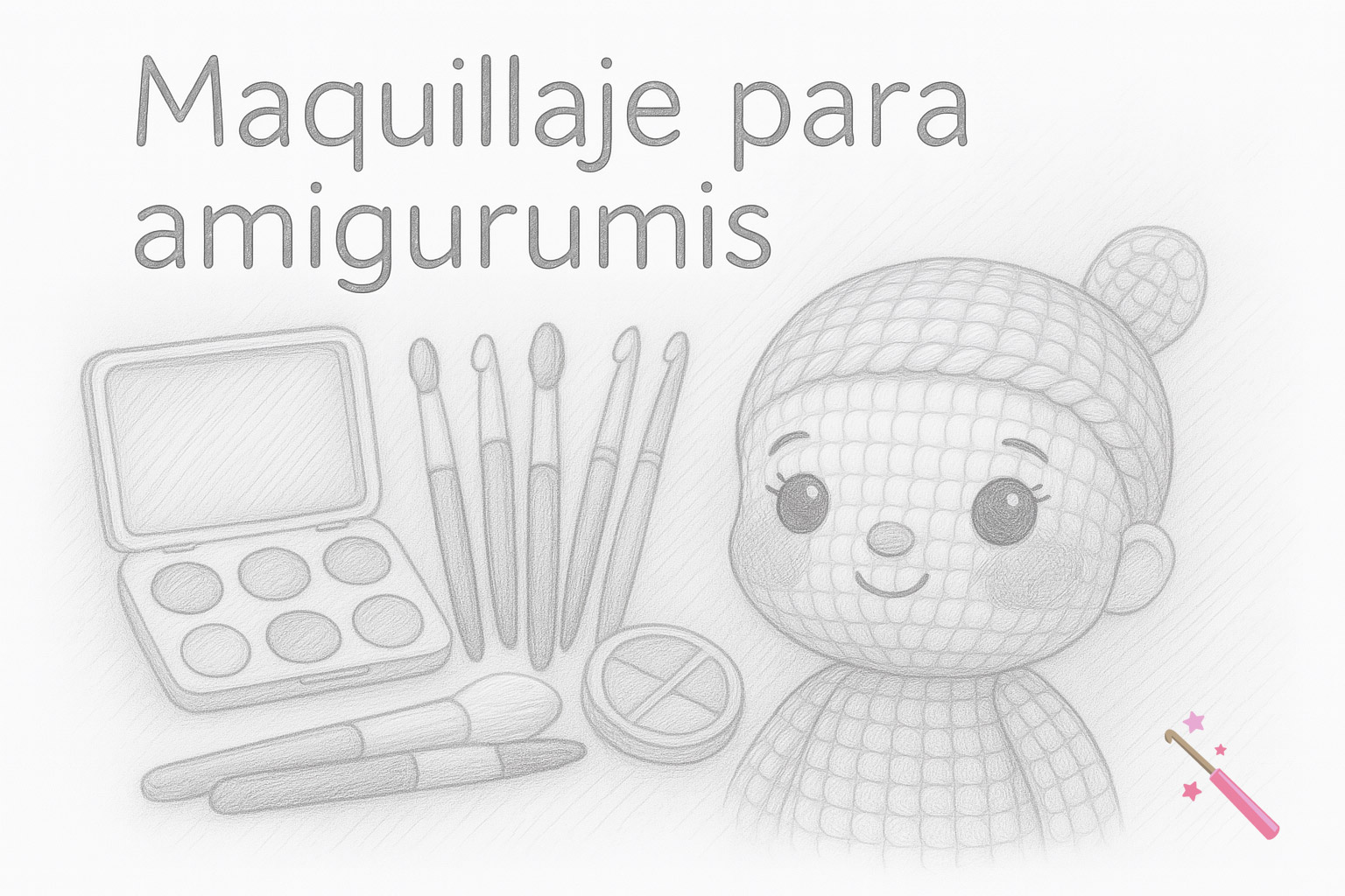 Maquillaje para amigurumis